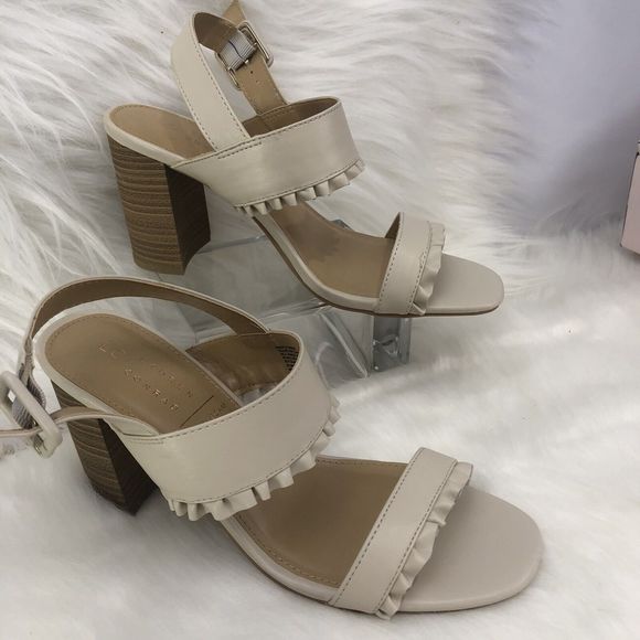New- Lauren Conrad Sandals Heels Size 8 M - Picture 8 of 16